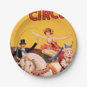 Gentry Bros. Circus Paper Plate