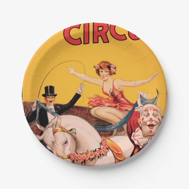 Gentry Bros. Circus Paper Plate (Front)