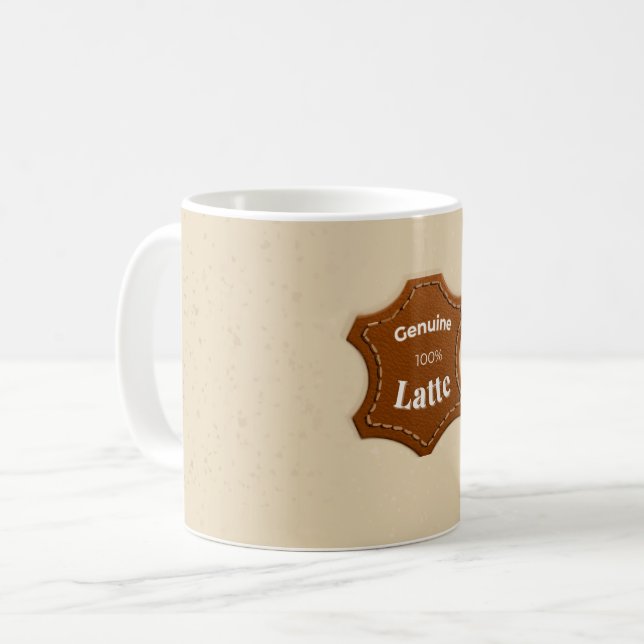 Genuine 100% Latte Neutral Pattern Mug (Front Left)