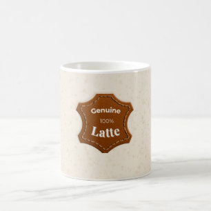 Genuine 100% Latte Neutral Pattern Mug