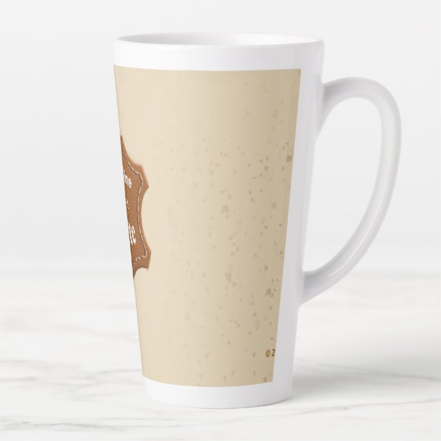 Genuine 100% Latte Neutral Pattern Mug (Droite)