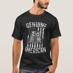 Genuine American Hot Rodder Usa Flag T-Shirt