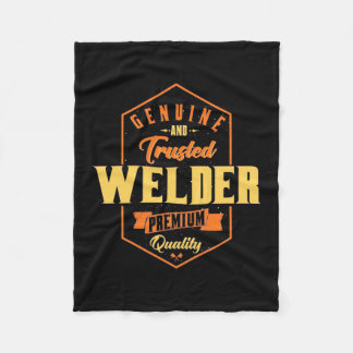 Genuine And Trusted Welder Fleece Blanket