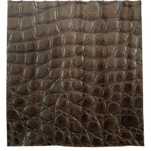 Genuine brown alligator leather, close up to show 