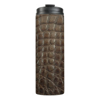 Genuine brown alligator leather, close up to show 