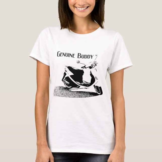 Genuine Buddy b&w T-Shirt (Front)