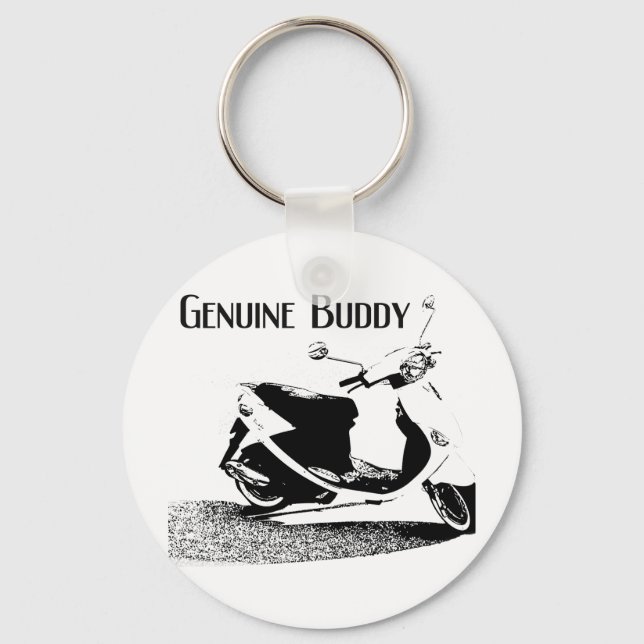 Genuine Buddy Black Keychain (Front)