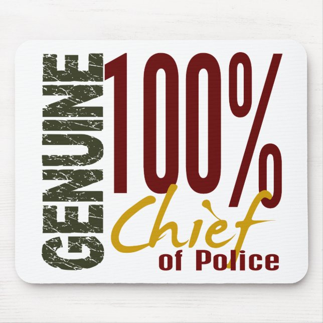 Genuine Chief Of Police Mouse Pad (Front)