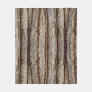 GENUINE CHINCHILLA FUR LOOK SHERPA BLANKET