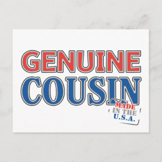 Genuine Cousin Postcard