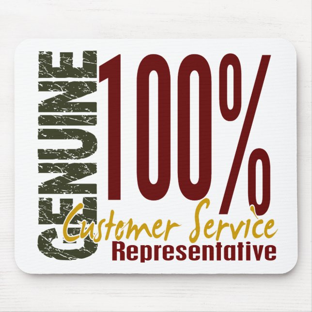 Genuine Customer Service Representative Mouse Pad (Front)