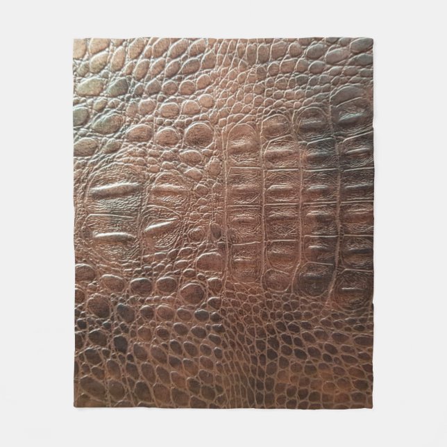 Genuine leather texture backgroundr close-up, embo fleece blanket (Front)