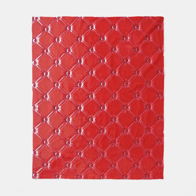 Genuine Leather Upholstery: Versatile Decor Fleece Blanket (Front)