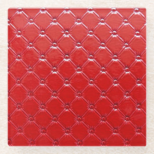Genuine Leather Upholstery: Versatile Decor Glass Coaster