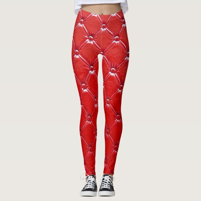 Genuine Leather Upholstery: Versatile Decor Leggings (Front)