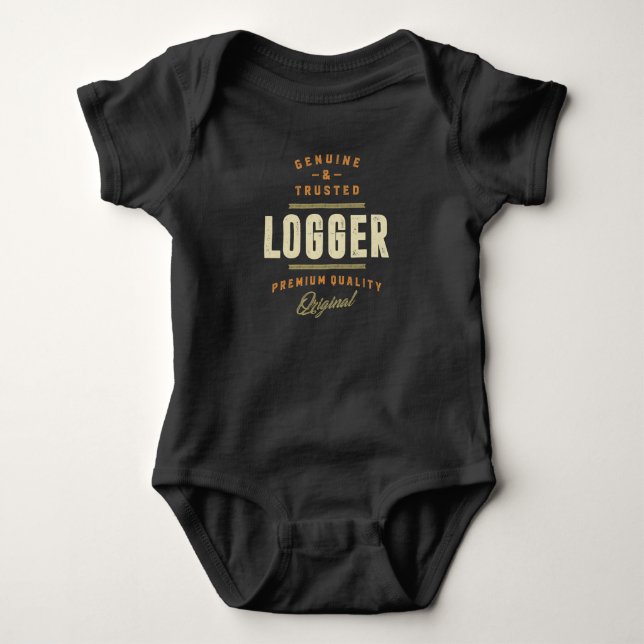 Genuine Logger Baby Bodysuit (Front)