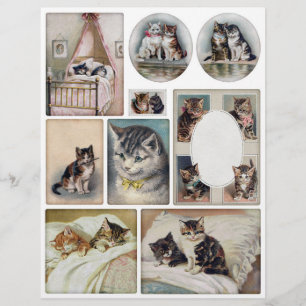 Genuine (not AI) Helena Maguire Vintage Cats