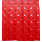Genuine red leather upholstery.