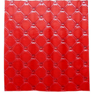 Genuine red leather upholstery.