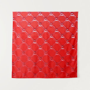 Genuine red leather upholstery. tapestry