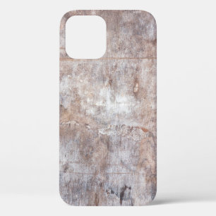 Genuine vintage washouts on the wooden surfaceaged iPhone 12 case