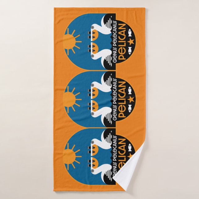 Genus Pelecanus Bird Art    Bath Towel (Bath Towel)