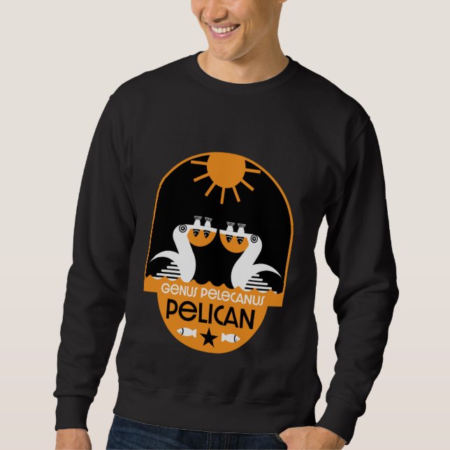 Genus Pelecanus Bird Art     Sweatshirt (Front)