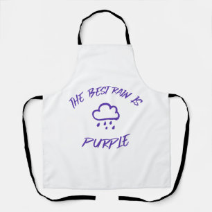 GenX The Best Rain is Purple  Apron