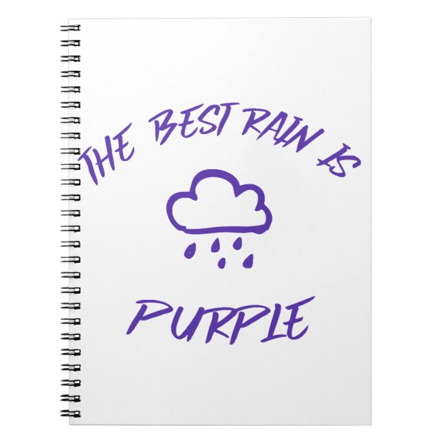 GenX The Best Rain is Purple  Notebook (Front)