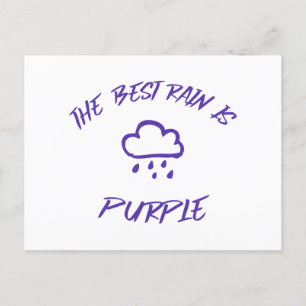 GenX The Best Rain is Purple  Postcard