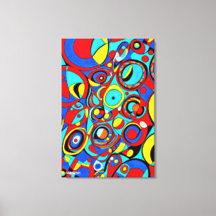 GEO_005, Abstract Geometric Colorful Canvas Print