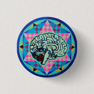 Geo-Brain 1 Inch Round Button