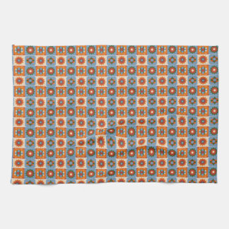 Geo-Celestial Repeat Pattern Kitchen Towel