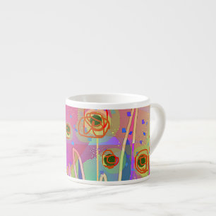 Geo Contempo Floral Espresso Cup