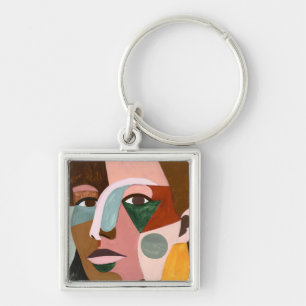 Geo Face Keychain