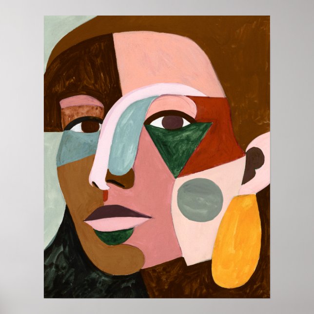 Geo Face Poster (Front)