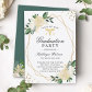 Geo Gold Floral Medical Nursing Graduation Party Invitation