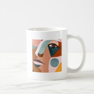 Geo Half Face Coffee Mug