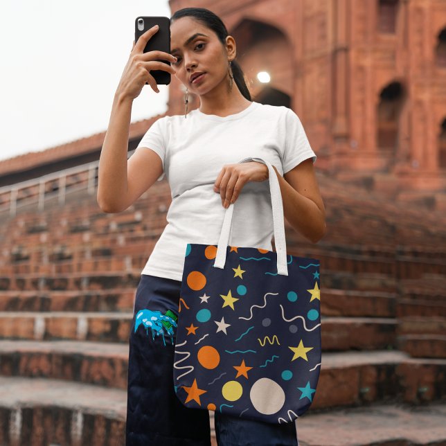 Geo lines tote bag (Creator Uploaded)