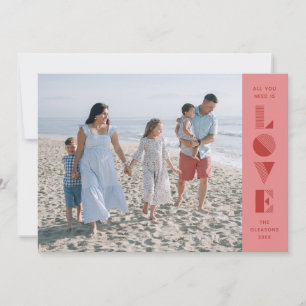 Geo Love Valentine's Day Carte photo - Rose