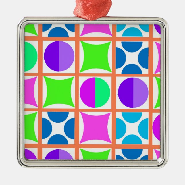 Geo Metal Ornament (Front)