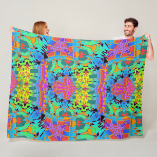Geo Pattern Chaos Fleece Blanket