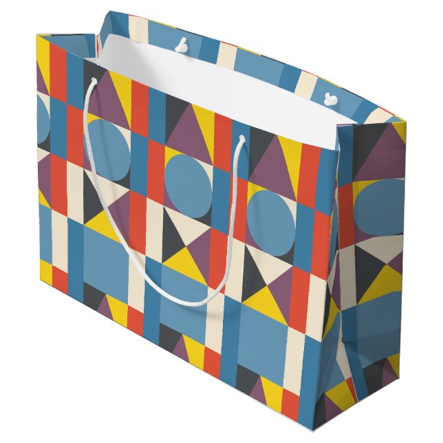 Geo Playstation Symbols Large Gift Bag (Back Angled)
