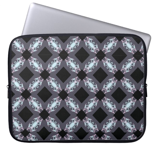 Geo Print Pillow Laptop Sleeve (Front)