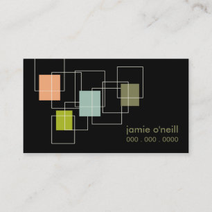Geo Retro Biz Card