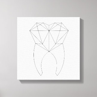 Geo Tooth Canvas Print