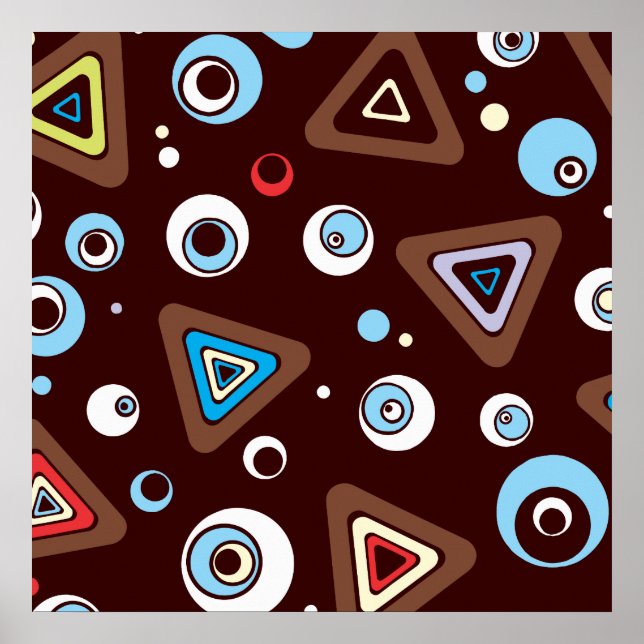 Geo Triangles Poster (Front)