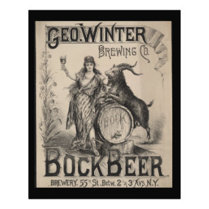 Geo. Winter Brewing Co. bock beer. Brewery 55th St Photo Print