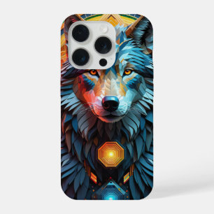 Geo Wolf iPhone 15 Pro Case
