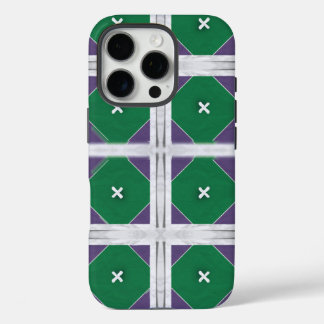 Geo X Purple and green iphone case